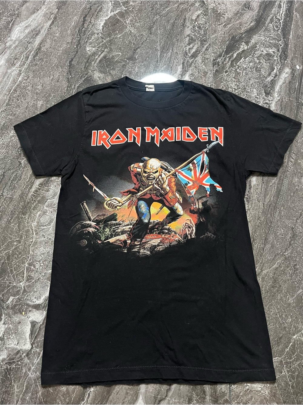 Iron Maiden The Trooper T-Shirt Size S Band Heavy Metal Rock Made In USA Y2K